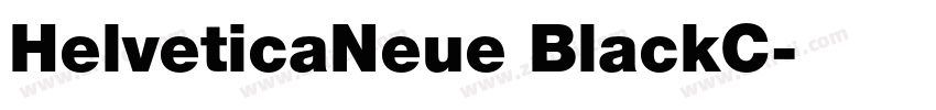 HelveticaNeue BlackC字体转换 HelveticaNeue BlackC字体转换